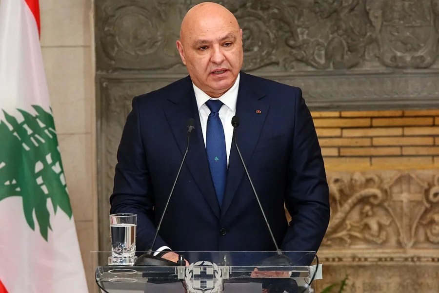El presidente de Líbano, Joseph Aoun.