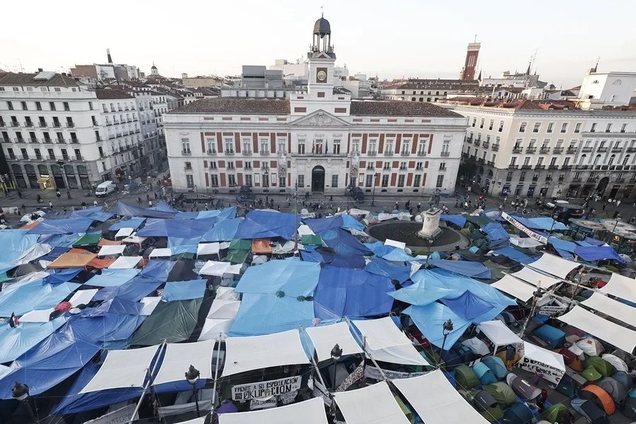 acampada Puerta Sol Comunidad Madrid