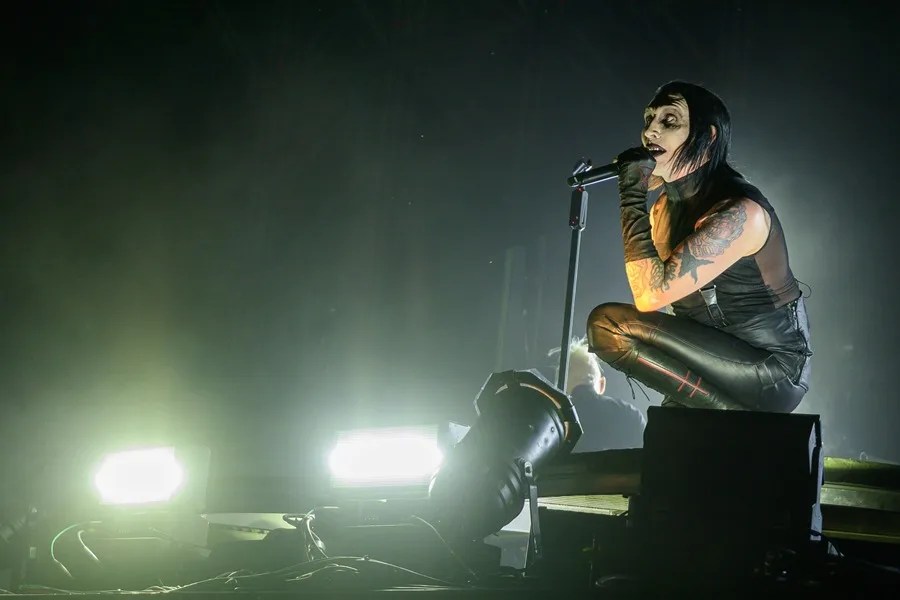 El cantante estadounidense de heavy metal Marilyn Manson