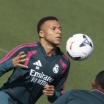 El jugador francés del Real Madrid Kylian Mbappé.