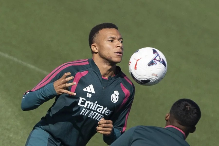 El jugador francés del Real Madrid Kylian Mbappé.