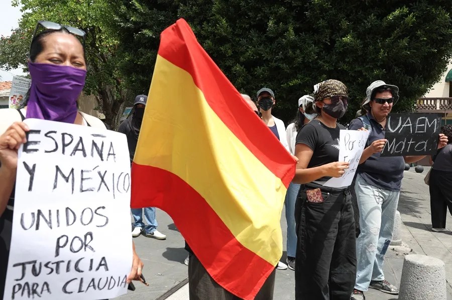 Estudiantes de México claman por seguridad tras el asesinato de la española Claudia Tacoronte