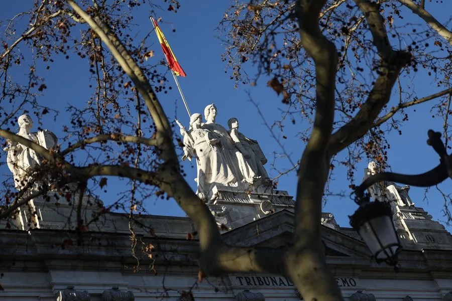 Vista del exterior del Tribunal Supremo