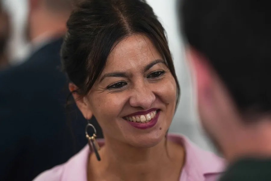 La ministra de Juventud e Infancia y dirigente de Izquierda Unida, Sira Rego durante la celebración de la Coordinadora Provincial de IU Córdoba este sábado.