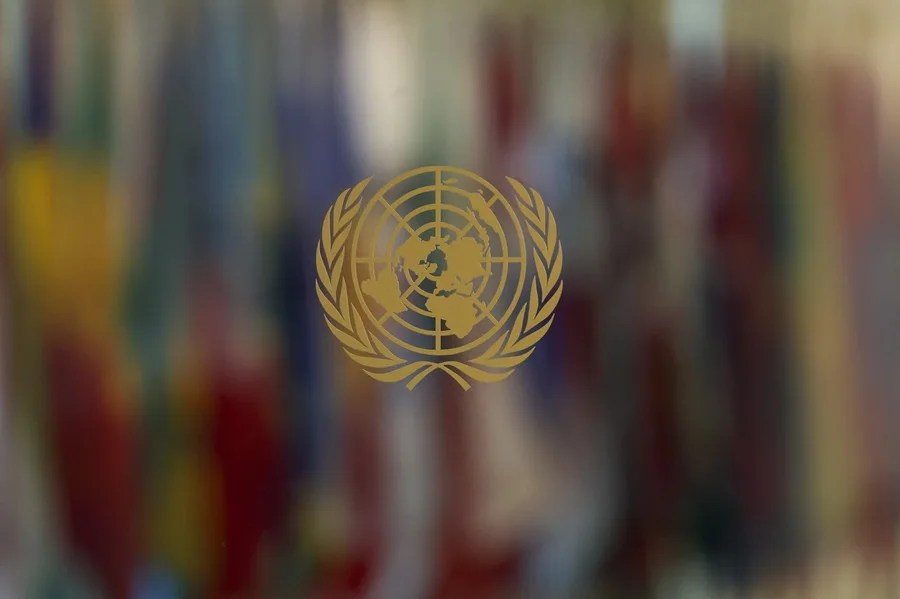 Logotipo de la ONU.