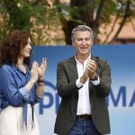 El presidente del PP, Alberto Núñez Feijóo, y la presidenta del PP de Madrid, Isabel Díaz Ayuso