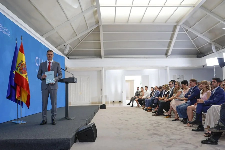 El presidente del Gobierno, Pedro Sánchez