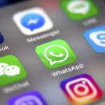 Redes sociales en un teléfono móvil.