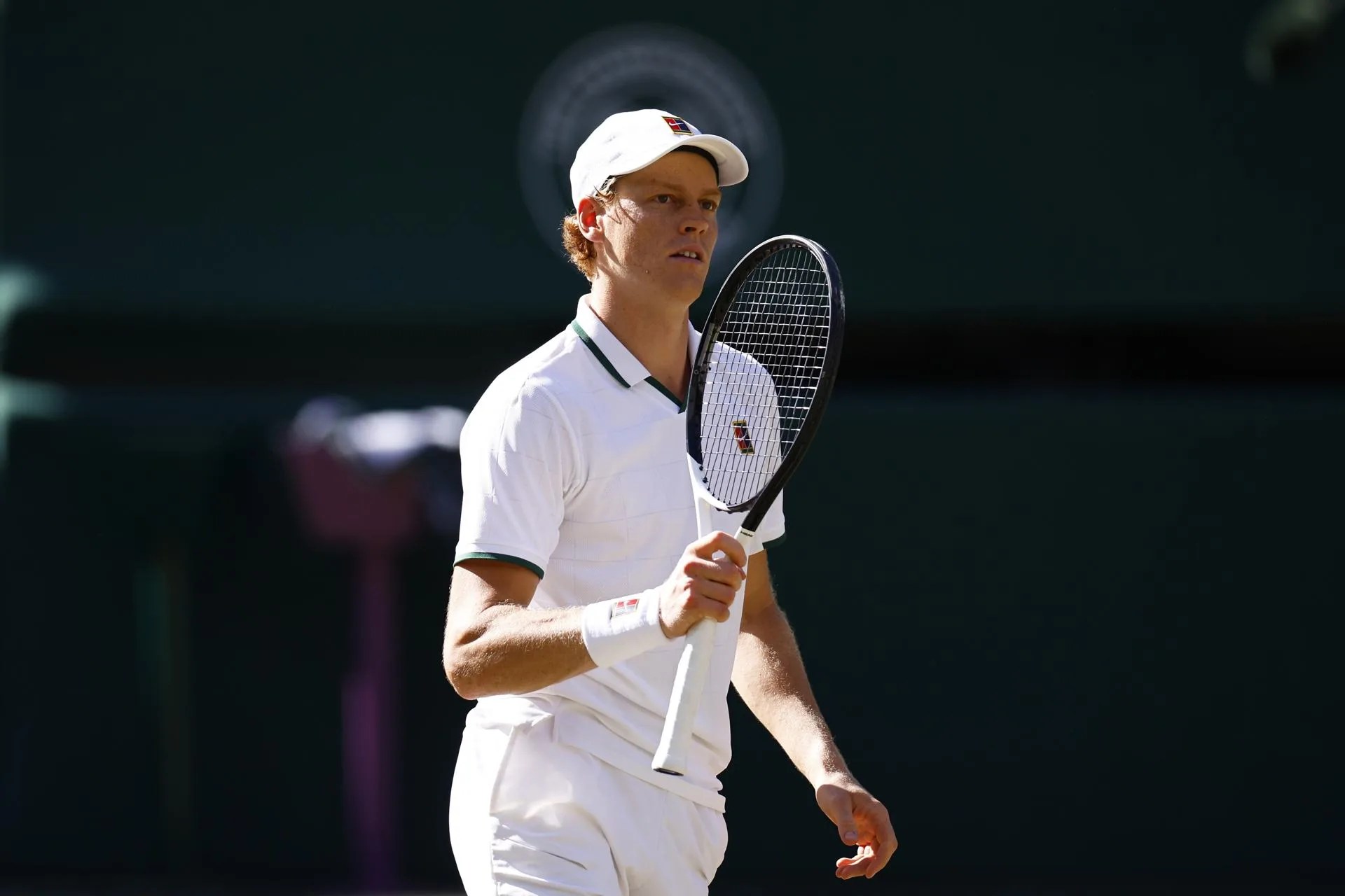 (FILE) Jannik Sinner of Italy during the Men's Singles final against Alexander Zverev of Germany at the Wimbledon Championships in London, Britain, 12 July 2026. EFE/EPA/TOLGA AKMEN