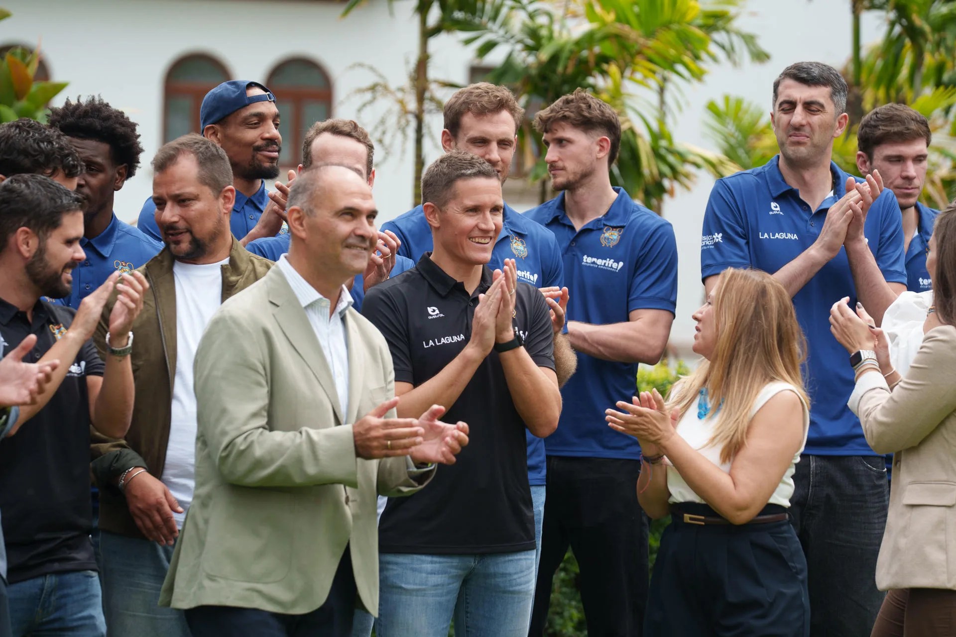 Foto del entrenador de La Laguna Tenerife, Jaka Lakovic, en el acto de presentación del equipo.EFE/Ramón de la Rocha