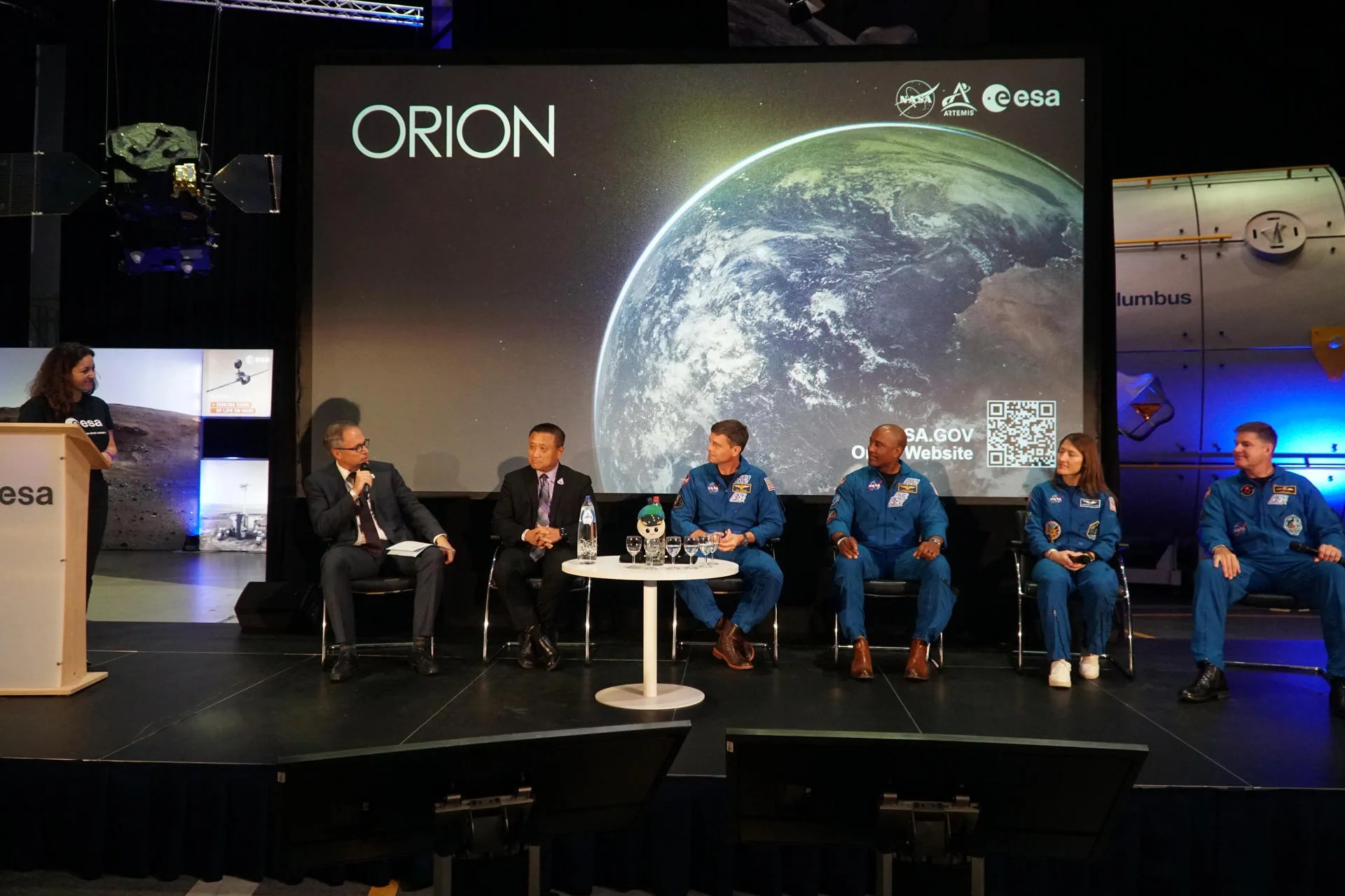 Imagen de la tripulación de Artemis II, Reid Wiseman, Victor Glover, Christina Koch y Jeremy Hansen, que recibirán recibirá la Medalla Stephen Hawking de STARMUS, que se celebra entre Tenerife y La Palma del 17 al 22 de octubre. EFE/ Imane Rachidi