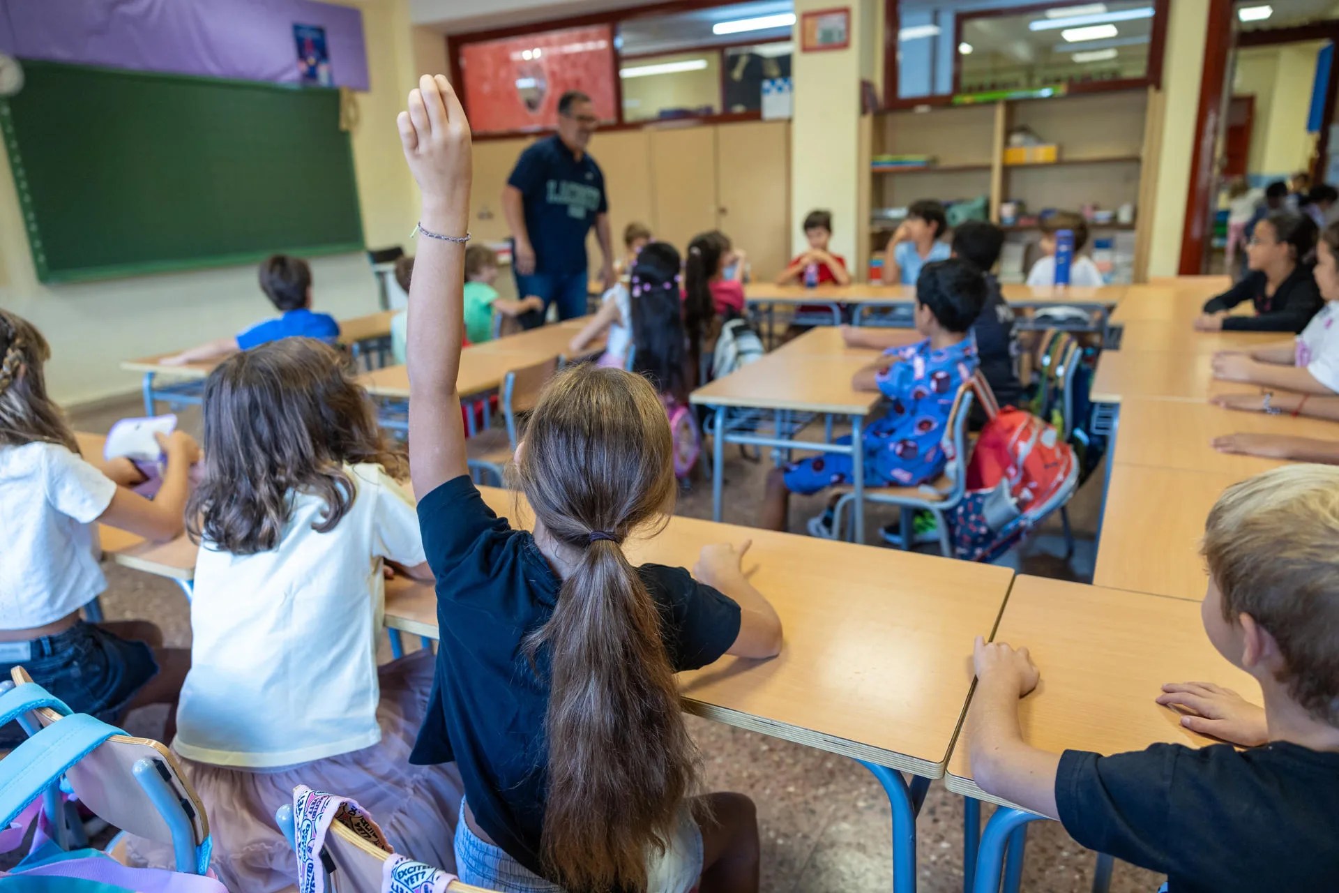 Inicio del curso escolar en un colegio. EFE/Ángeles Visdómine/Archivo

