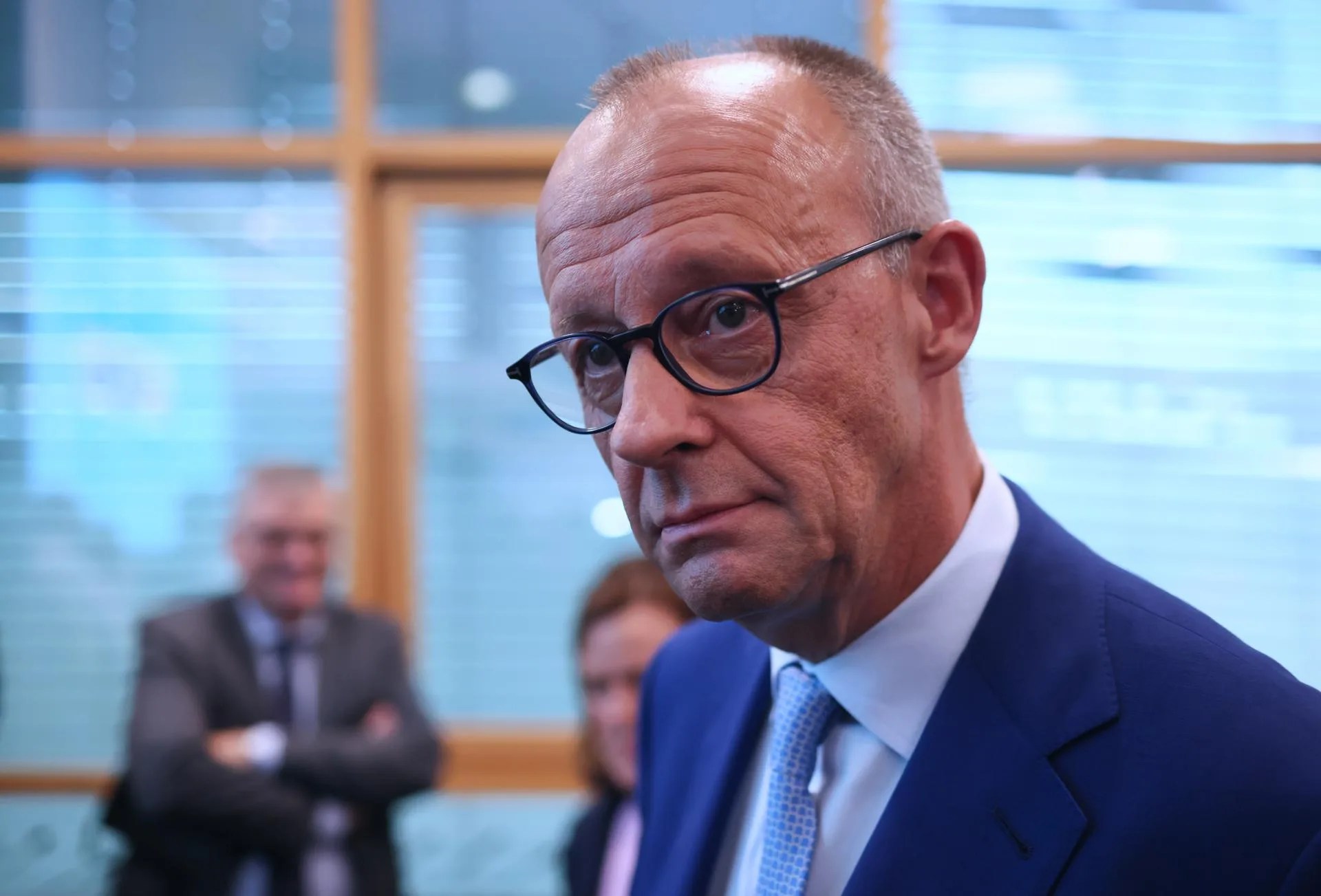 German Chancellor Friedrich Merz addresses the media in Berlin, Germany, 20 September 2026. EFE/EPA/HANNIBAL HANSCHKE