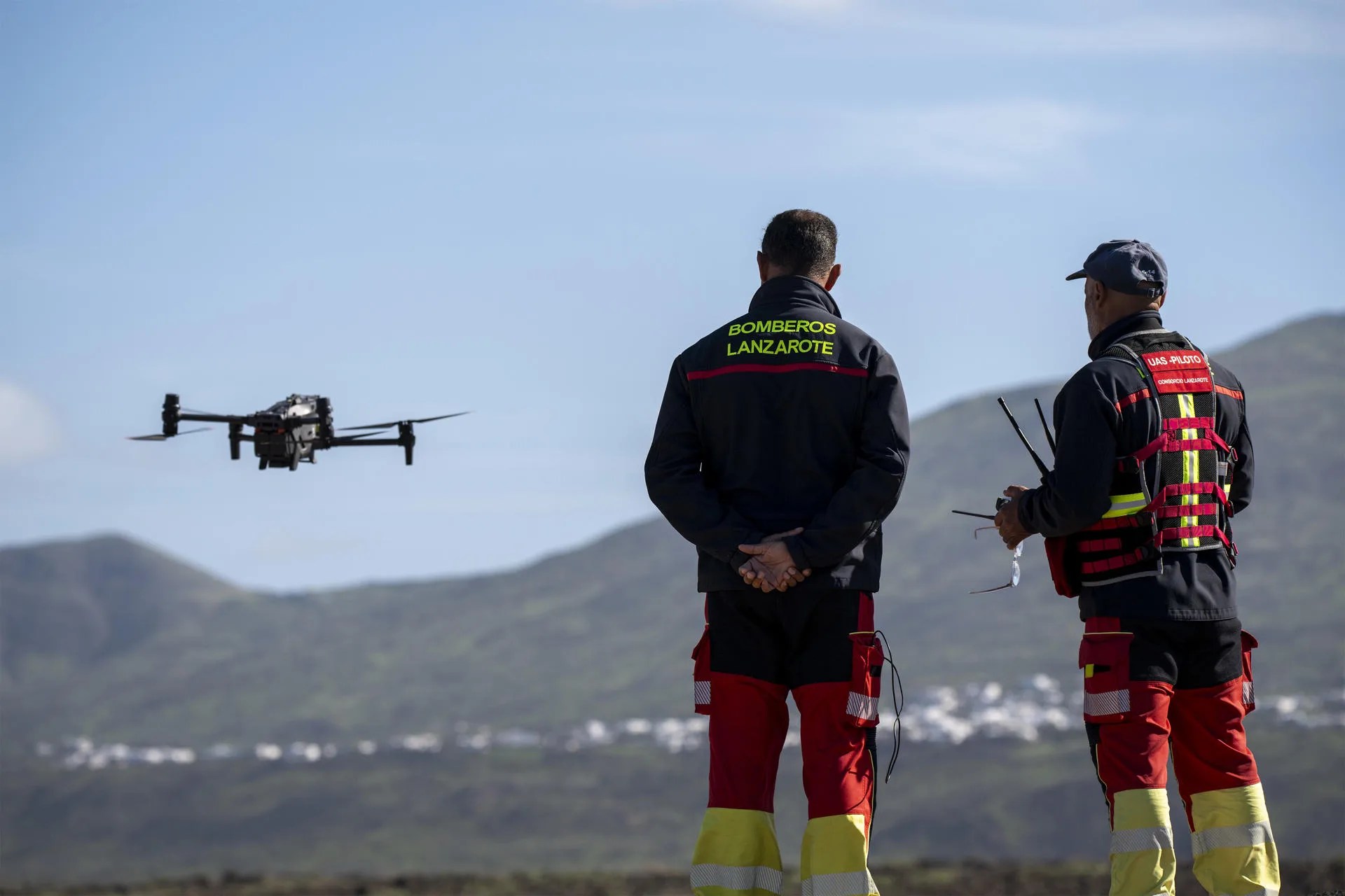 Imagen de archivo de un dron en Lanzarote. EFE/Adriel Perdomo