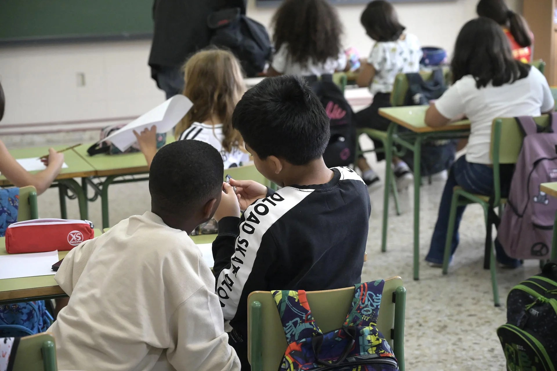 Inicio del curso escolar en un colegio. EFE/Moncho Fuentes/Archivo

