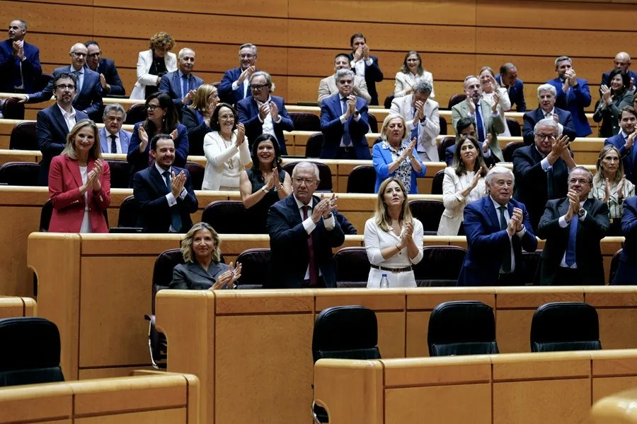 Vista del pleno del Senado este martes