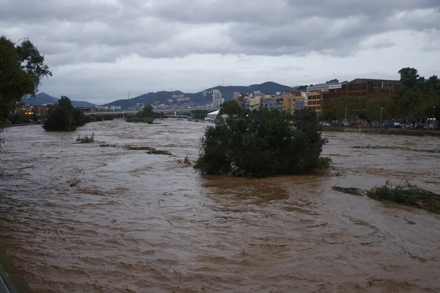 El tramo final del río Besòs