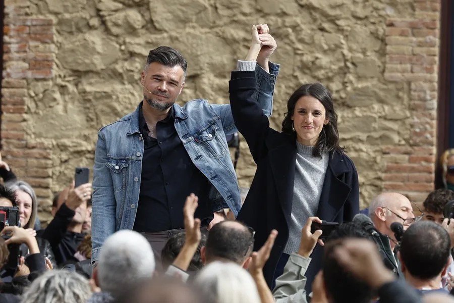 Acto de ERC y Podemos en Barcelona