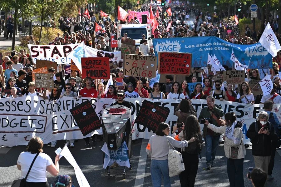 Quinto día de manifestaciones estudiantiles en Francia