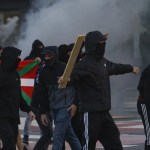 La convocatoria de un acto del agitador Vito Quiles en la plaza de Yamaguchi de Pamplona ha dado lugar a manifestaciones