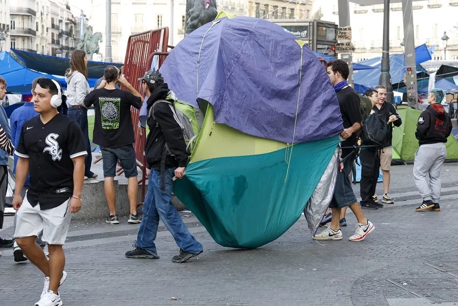 La acampada de la Puerta del Sol 