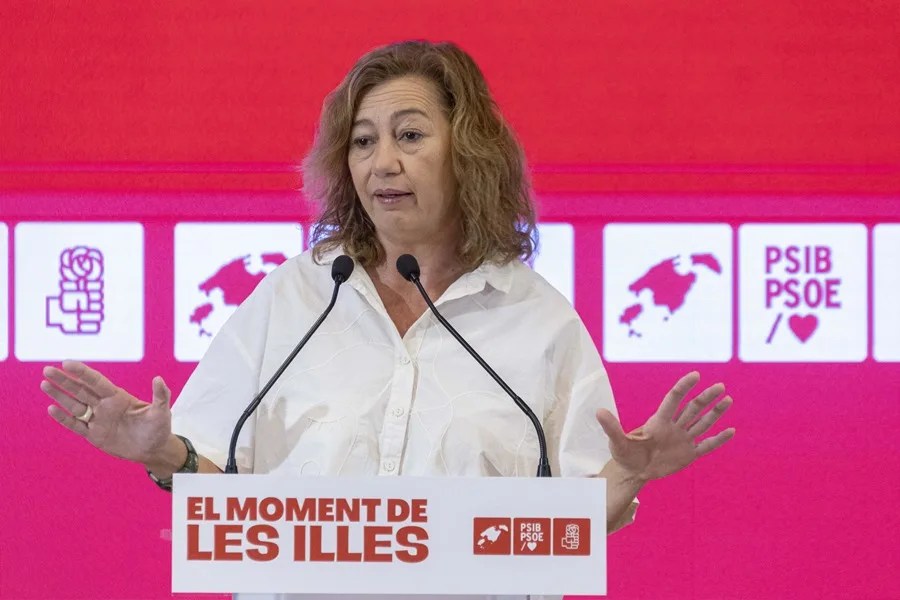 Francina Armengol asiste a la primera reunión del Consejo Político del PSOE de Baleares celebrada tras la convocatoria de elecciones.