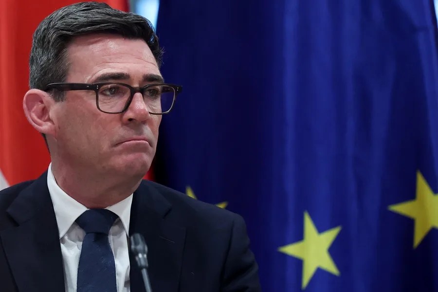 El primer ministro británico, Andy Burnham