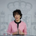 La ministra portavoz, Elma Saiz, durante la rueda de prensa posterior al Consejo de Ministros