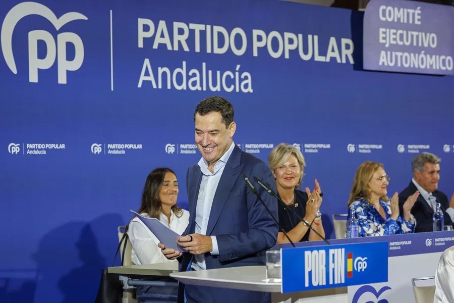 El presidente andaluz y del PP-A, Juanma Moreno