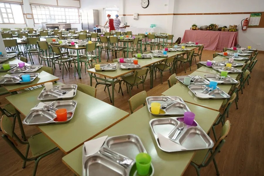 Imagen de un comedor escolar.