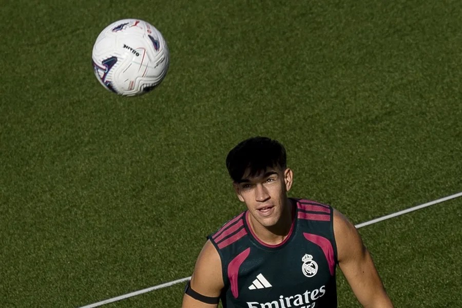 El jugador del Real Madrid Carlos Espí.