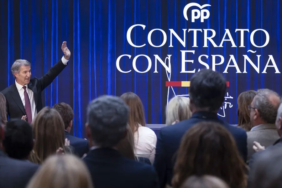 El presidente del Partido Popular, Alberto Núñez Feijóo