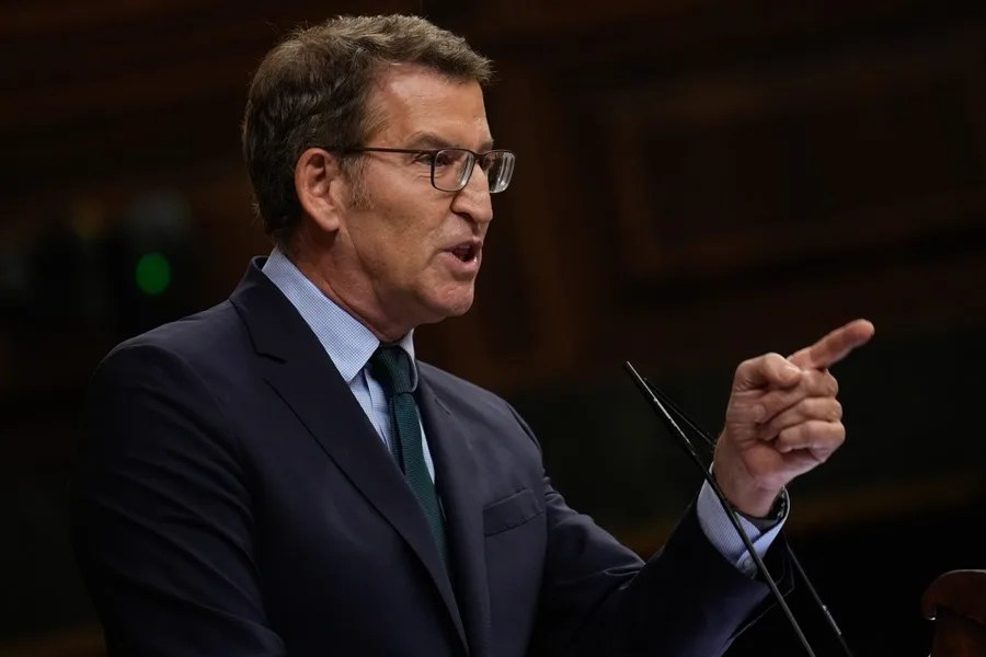 El líder del PP, Alberto Núñez Feijóo.