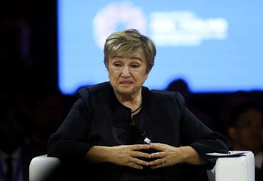 La directora del Fondo Monetario Internacional (FMI), Kristalina Georgieva, hoy en Bangkok.
