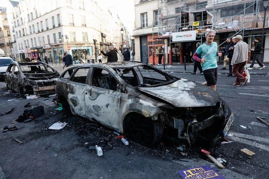 comercios daños protestas francia