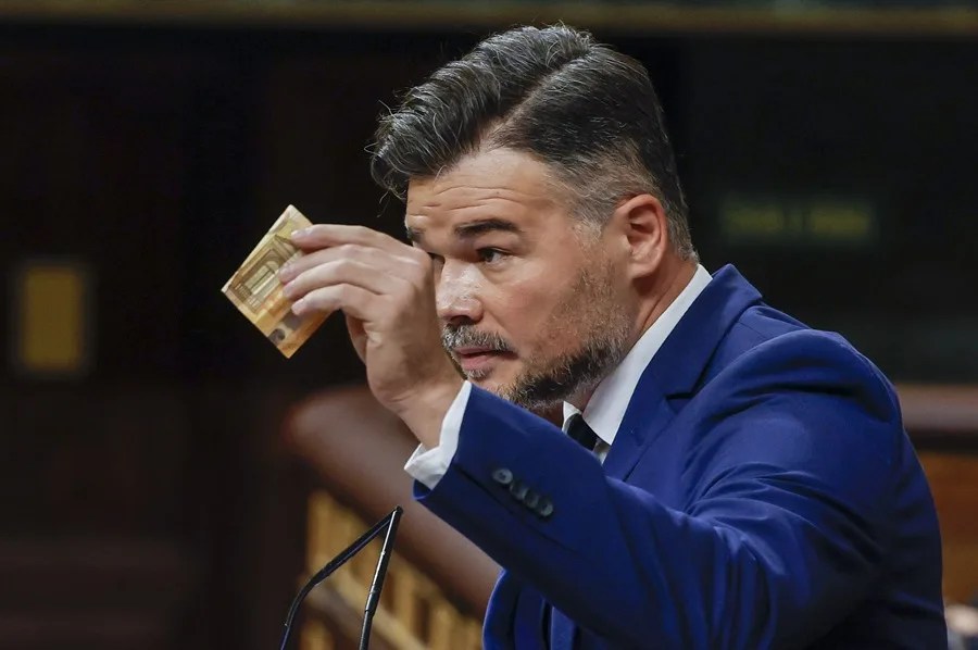 El portavoz del ERC, Gabriel Rufián