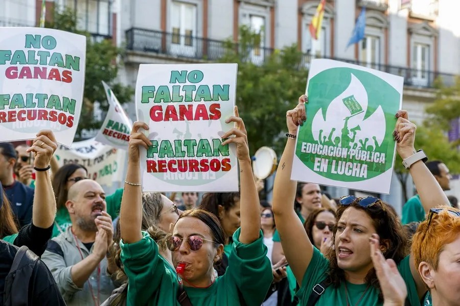 huelga educación Madrid