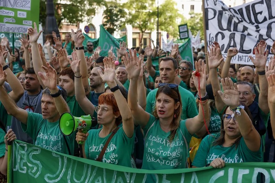 huelga educación Madrid