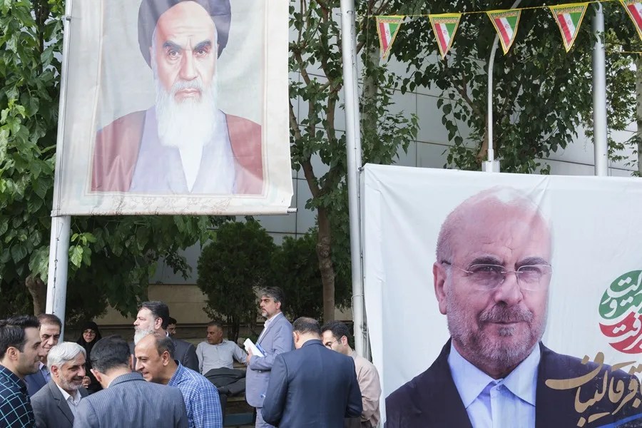 Mítin electoral de Mohamad Baqer Qalibaf en Teherá