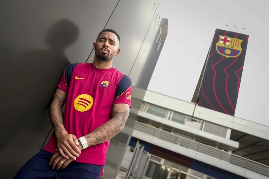 El delantero brasileño del Barcelona Gabriel Jesus 
