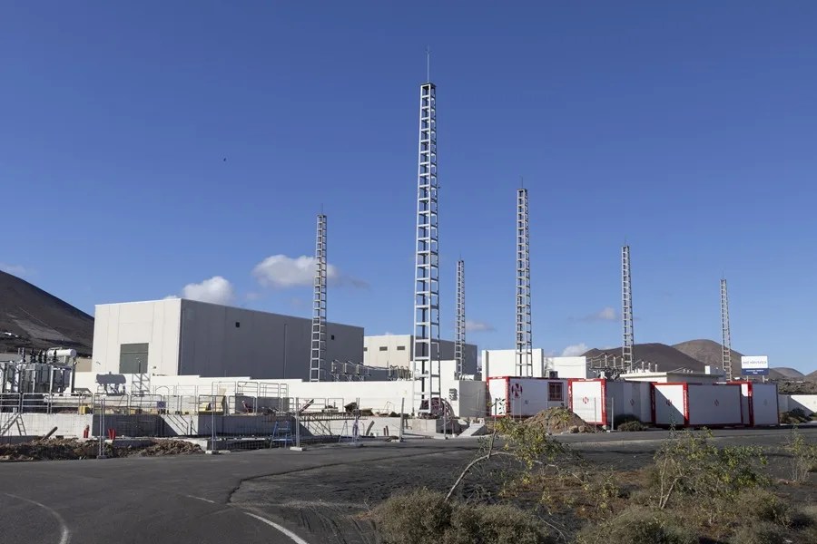 Vista de subestación eléctrica de Macher,