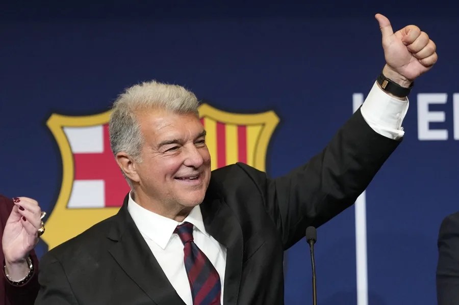 El presidente del FC Barcelona, Joan Laporta.