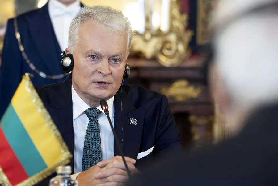 El presidente lituano Gitanas Nauseda