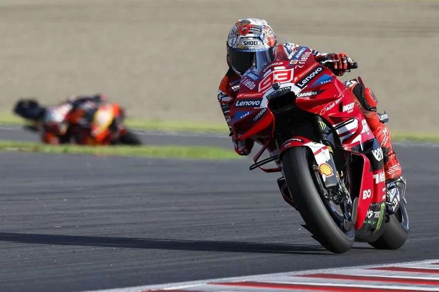 El piloto español de Ducati Lenovo en MotoGP, Marc Márquez