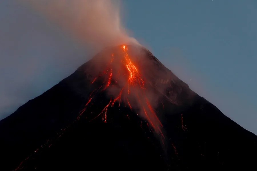 El volcán Mayon