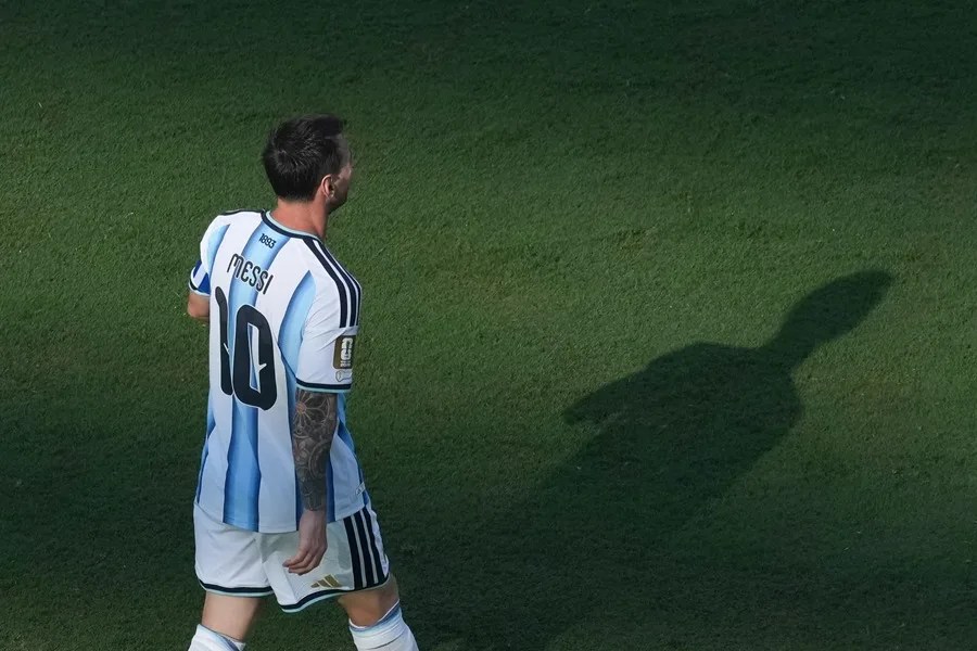 Lionel Messi de Argentina, en una imagen del Mundial de fútbol