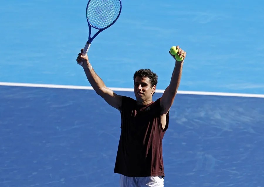 Jaume Munar, tras ganar a Taylor Fritz.