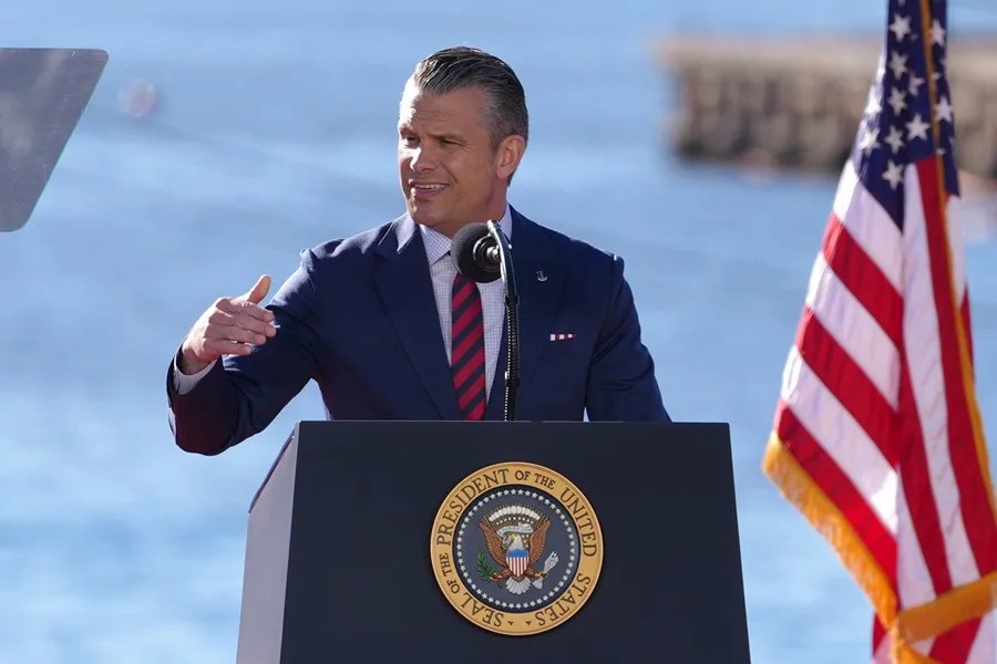 El secretario de Defensa de los Estados Unidos, Pete Hegseth.