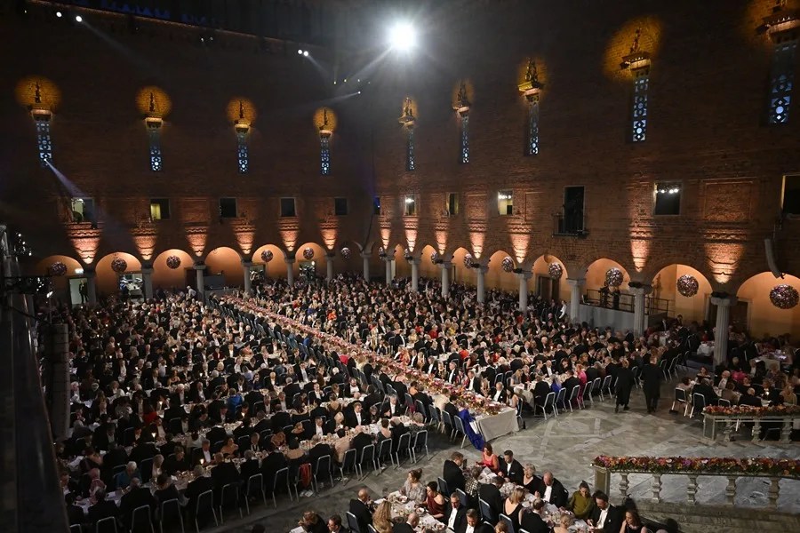 l banquete de los Premios Nobel se celebra en el Ayuntamiento de Estocolmo 
