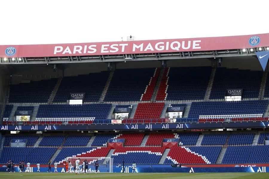Vista general del estadio del Paris Saint Germain (PSG).